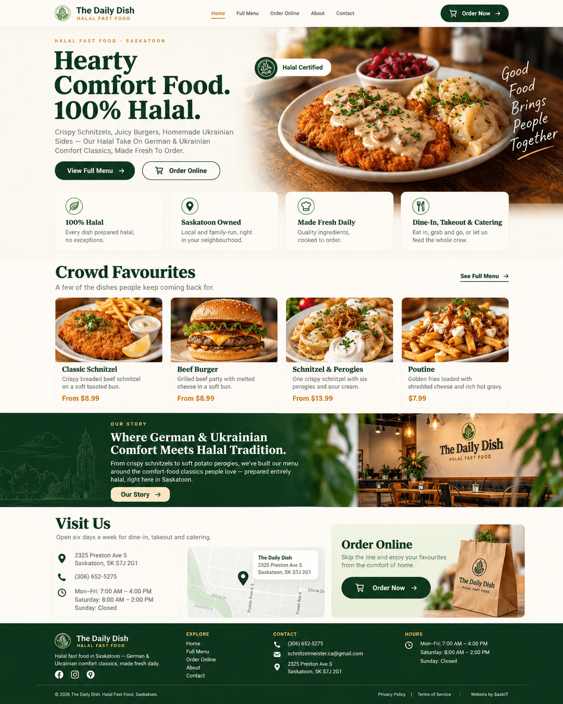 The Daily Dish website screenshot